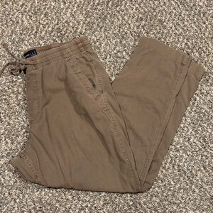 Abercrombie & Fitch women’s Drawstring Chinos - Brown